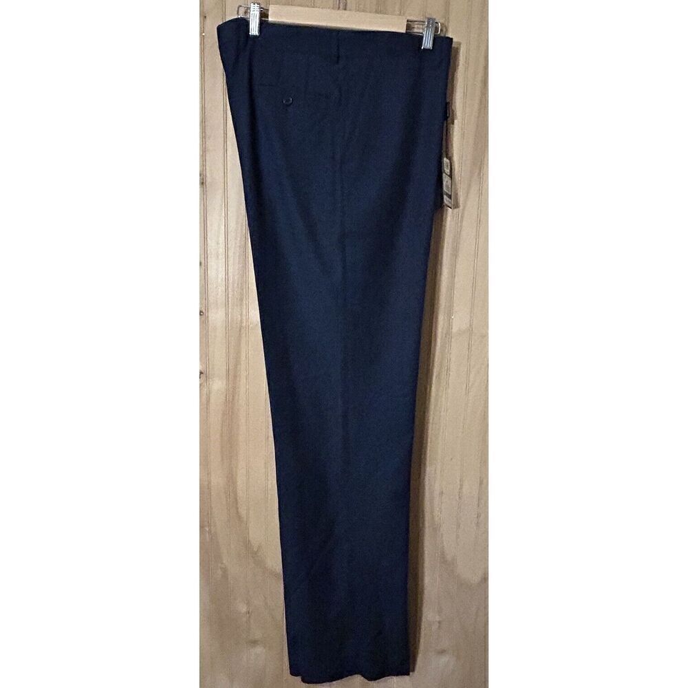 Linea Naturale Luxe Men's Size 36 Blue Black Dress Pants Slacks Un-Hemmed NWT